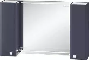 Зеркальный шкаф EDELFORM Нота 103,1x63 с подсветкой, серый (35690)
