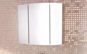 Зеркальный шкаф Comforty Лаура 75-3 белый глянец (3121083)