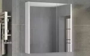 Зеркальный шкаф Comforty Женева 75 дуб белый (4137096)