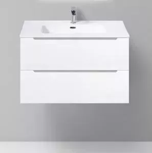 Тумба с раковиной BELBANGO с Etna 81.5x46 Bianco opaco (ETNA-800-2C-SO-BO-P, NDR-800-LVB)