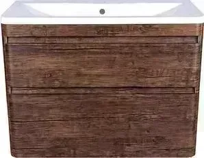 Тумба с раковиной Style line с Атлантика Люкс 100 старое дерево (2000949224503, 2000949224527)