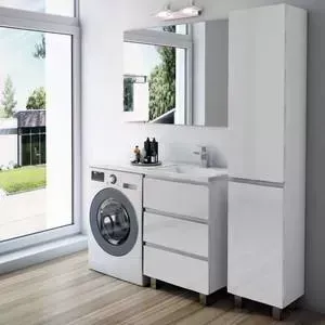 Мебель для ванной Эстет Dallas Luxe R 140 три ящика, белый