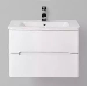 Тумба с раковиной BELBANGO с Luxury 60x46.5 Bianco lucido (LUXURY-600-2C-SO-BL-P, 12060-KL)