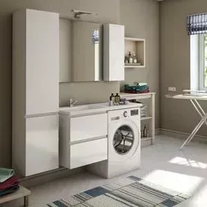 Мебель для ванной Эстет Dallas Luxe L 120 подвесной, два ящика, белый