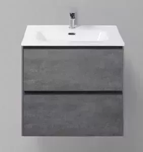 Тумба с раковиной BELBANGO с Pietra 60x50 Stucco cemento (PIETRA-600-2C-SO-SCM, BB600ETL)