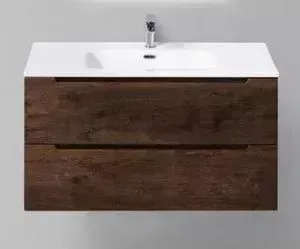 Тумба с раковиной BELBANGO с Etna 91.5x46 Rovere moro (ETNA-900-2C-SO-RW-P, BB900ETL)