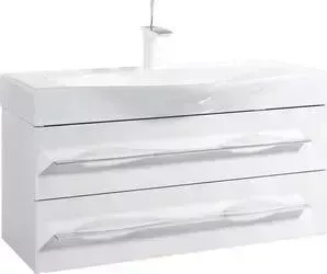 Тумба с раковиной Aqwella с 5 Stars Milan 100x40 белая (Mil.01.10/2/W + Ber.10.04.D)