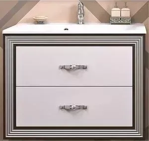 Тумба с раковиной OPADIRIS с Карат 100 серебро (Z0000006703 + Z0000002959)