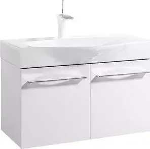 Тумба с раковиной Aqwella с 5 Stars Milan 80x40 белая (Mil.01.08/W + Ber.08.04.D)