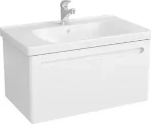 Тумба с раковиной OWL 1975 с Otalia 79,4x46,5 см, белый лак (OW04.02.00, 640207)