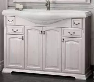 Тумба с раковиной OPADIRIS с Риспекто 120 белый с оттенком (Z0000009686 + 4640021060957)