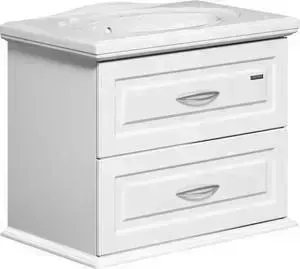 Тумба с раковиной EDELFORM с Меро 80x49 белая (1-658-00-GM80, 10.030.00800.001)