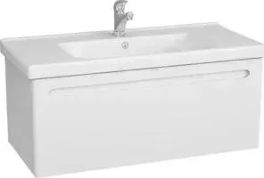 Тумба с раковиной OWL 1975 с Otalia 100x46,5 см, белый лак (OW04.03.00, 641259)