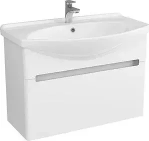 Тумба с раковиной OWL 1975 с Lagerta 86,5x48 см, белый лак (OW08.03.00, 191676)
