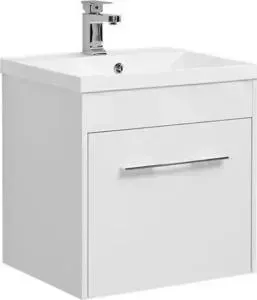 Тумба с раковиной AQUANET с Августа 58 белый (210026, 204117)