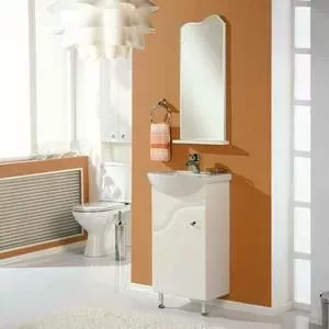Мебель для ванной АКВАТОН Колибри 45 левая, белая