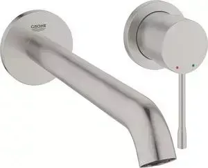 Смеситель для раковины Grohe Essence встраиваемый, на два отверстия, механизма 23571, суперсталь (19967DC1)