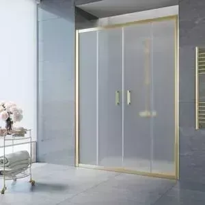 Душевая дверь Vegas Glass Z2P 160 сатин, золото (Z2P 160 09 10)