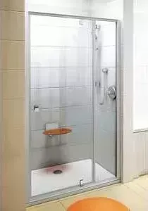 Душевая дверь RAVAK Pivot PDOP2 120 прозрачная Транспарент, белый (03GG0101Z1)