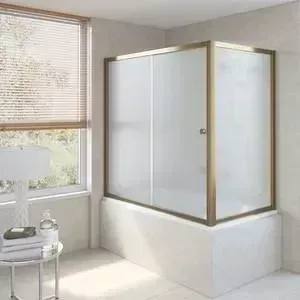 Душевая шторка на ванну Vegas Glass ZV+ZVF 180*80 05 10 профиль бронза стекло сатин