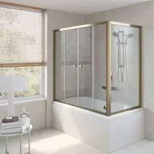 Душевая шторка на ванну Vegas Glass Z2V+ZVF 180*75 05 01 профиль бронза стекло прозрачное