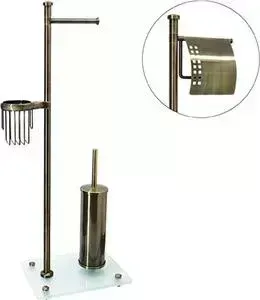 Стойка напольная с аксессуарами Wasserkraft с K-1234 светлая бронза