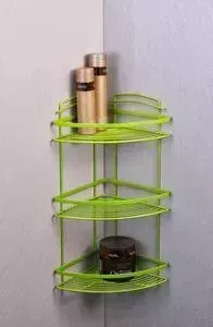 Угловая полка трехэтажная Fixsen зеленый (FX-850G-3)