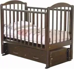 Кроватка детская Красная звезда Ирина (шоколад) ЗН с/с С 625
