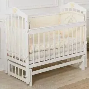 Кроватка детская Incanto Pali продольный маятник белый KR-0007/0