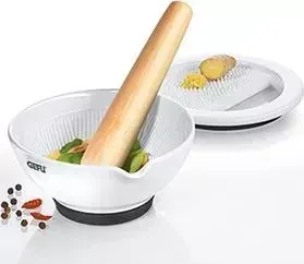 Ступка фарфоровая с теркой GEFU Suri (35340)