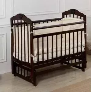 Кроватка детская Incanto Pali продольный маятник темный KR-0007/2