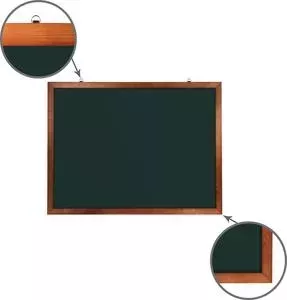 Доска магнитная BRAUBERG 236892 зеленая, деревянная окрашенная рамка, для мела 90x120