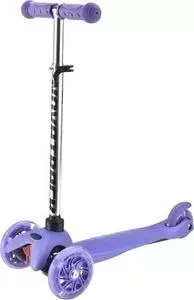 Самокат NOVATRACK Disco-kids, свет. колеса фиолетовый 120H. DISCOKIDS. VL9