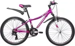 Велосипед 2-х колесный NOVATRACK 24" KATRINA 12" фиолетовый 117103 24AHV.KATRINA.12VL9
