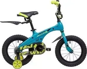 Велосипед NOVATRACK 14" магний-алюминиевая рама BLAST бирюза неон 145MBLAST.TQ9