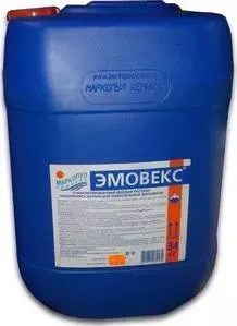 Средство Маркопул Кемиклс Эмовекс Жидкий хлор для дезинфекции воды М57, новая формула, канистра 30л (34кг)