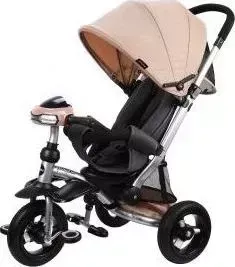 Moby Kids Stroller trike 10x10 AIR Car, кофе (641214)