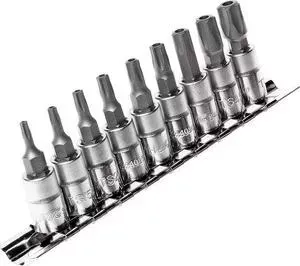 Набор бит JTC TORX 1/4" TS10H-TS50H, 9шт (-3303)
