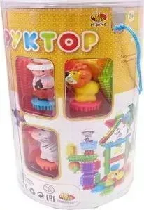 Конструктор Abtoys Кид Блок, со щетинками, 90 деталей (PT-00795)