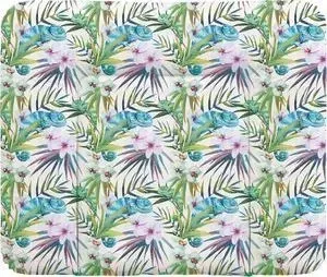 матрас Ceba Baby Пеленальный 70x85 см Flora Fauna мягкий на комод W-134(Camaleon Blanco W-134-099-542) (123781)