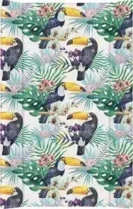 матрас Ceba Baby Пеленальный без изголовья на кровать Flora Fauna 80 см W-210(Tucan W-210-099-544) (123806)