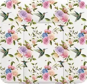 Пеленальный матрас Ceba Baby 70x75 см Flora Fauna мягкий на комод W-144(Flores W-144-099-546) (123775)