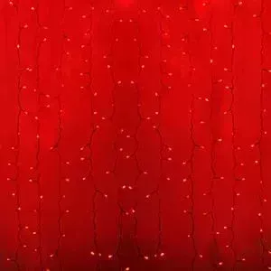 Гирлянда Neon-Night "Светодиодный Дождь" 2x0,8м, прозрачный провод, 230 В, диоды Красные, 160 LED