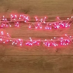 Гирлянда Neon-Night "Мишура LED" 3 м прозрачный ПВХ, 288 диодов, цвет розовый