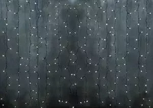 Гирлянда Neon-Night "Светодиодный Дождь" 2х3м, постоянное свечение, прозрачный провод, 230 В, диоды МУЛЬТИ, 448 LED