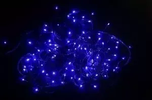Гирлянда Neon-Night "Твинкл Лайт" 10 м, черный ПВХ, 100 диодов, цвет голубой