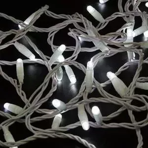 Гирлянда Neon-Night Нить 10м, постоянное свечение, белый ПВХ, 230В, цвет: Белый