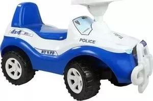 Каталка машинка RT ОР105 Джипик POLICE с клаксоном бело-синяя
