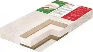 Матрас Ploomababy детский PLOOMA 6 SHC A2 120х60x12 aloe / сизаль / холлкон / кокос P6 SHC A2