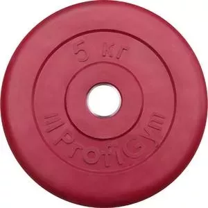 Диск обрезиненный ProfiGym d 31 мм красный 5,0 кг